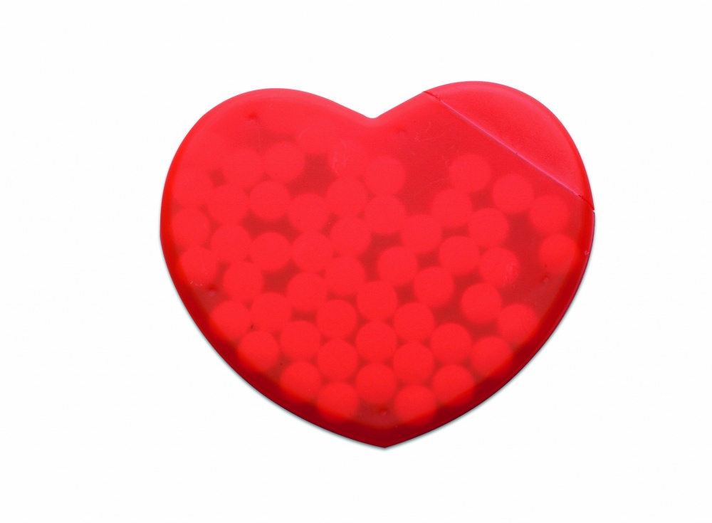 Logotrade promotional giveaway image of: Heart shape peppermint box