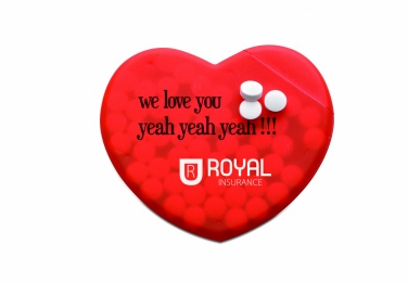 Logo trade corporate gifts image of: Heart shape peppermint box