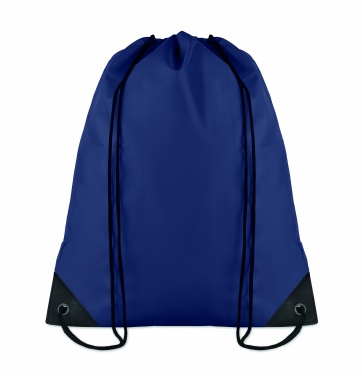 Logo trade promotional products image of: 190T Polyester drawstring bag