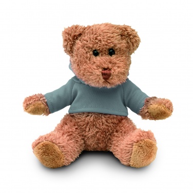 Logo trade promotional giveaways image of: Teddy bear plus with hoodie