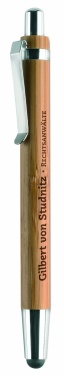 Logo trade promotional item photo of: Ball pen in ABS and bamboo