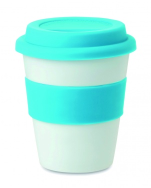 Logo trade advertising products image of: PP tumbler with silicone lid