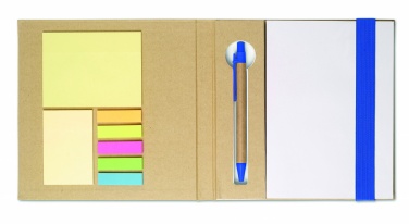 Logo trade promotional items image of: Notebook with memo set and pen
