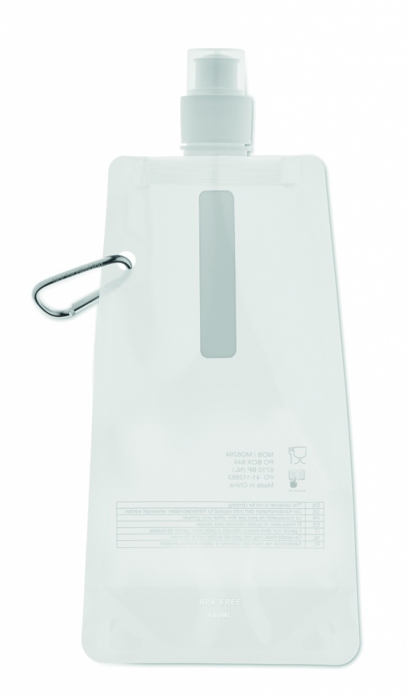 Logo trade promotional gifts image of: Foldable water bottle