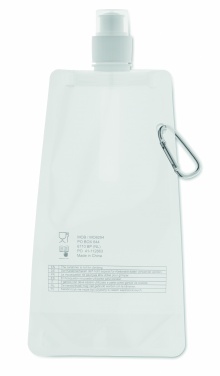 Logo trade business gifts image of: Foldable water bottle