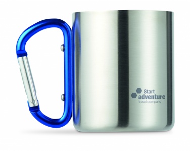 Logo trade corporate gift photo of: Metal mug & carabiner handle