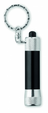 Logo trade promotional product photo of: Aluminium torch with key ring