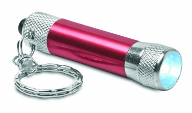 Logo trade advertising products picture of: Aluminium torch with key ring