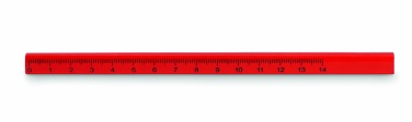 Logo trade promotional merchandise photo of: Carpenters pencil with ruler