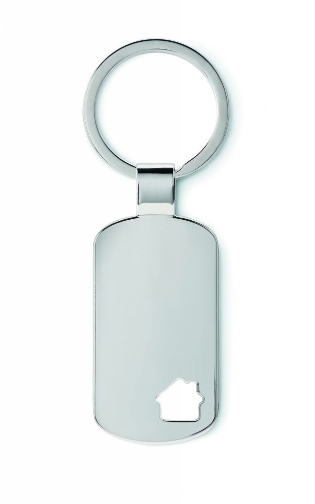 Logo trade promotional gifts image of: Key ring with house detail Jelgava