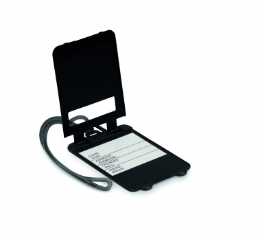 Logo trade promotional items image of: Luggage tags plastic