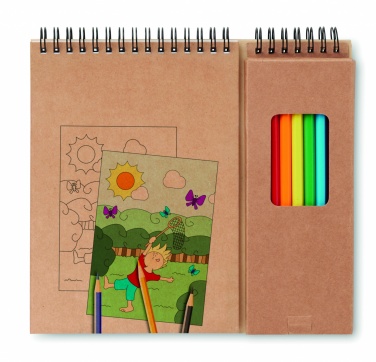 Logotrade promotional items photo of: Colouring set with notepad