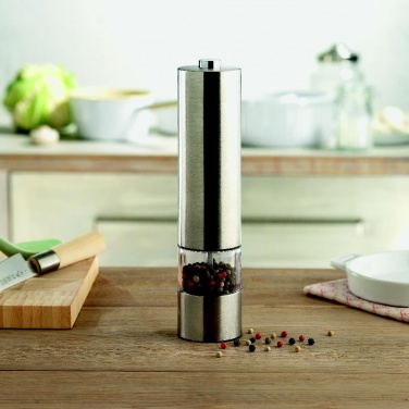 Logo trade promotional items image of: Electric salt or pepper mill