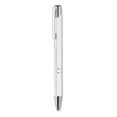 Logo trade corporate gifts picture of: Push button aluminium pen BERN