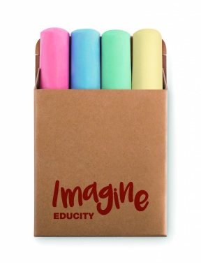 Logo trade promotional giveaways image of: 4 chalk sticks
