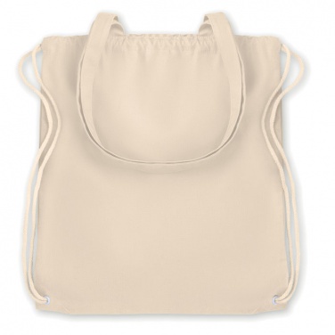 Logo trade promotional giveaways picture of: 220gr/m² canvas 2 function bag