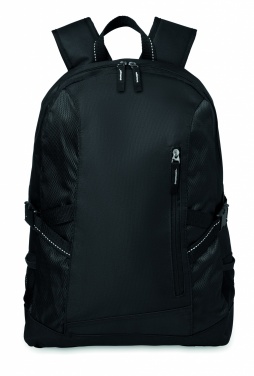 Logo trade promotional merchandise image of: Polyester laptop backpack