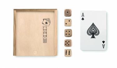 Logo trade promotional items image of: Cards and dices in box