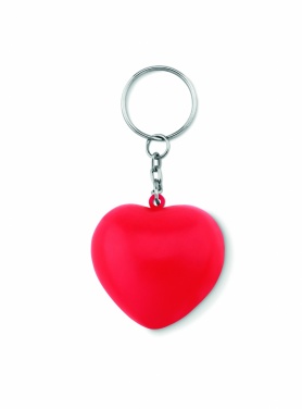 Logotrade promotional giveaway image of: Key ring with PU heart Ogre