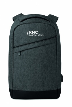 Logotrade promotional gift image of: 2 tone backpack incl USB plug