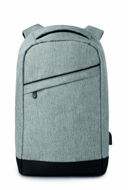 Logo trade corporate gifts image of: 2 tone backpack incl USB plug
