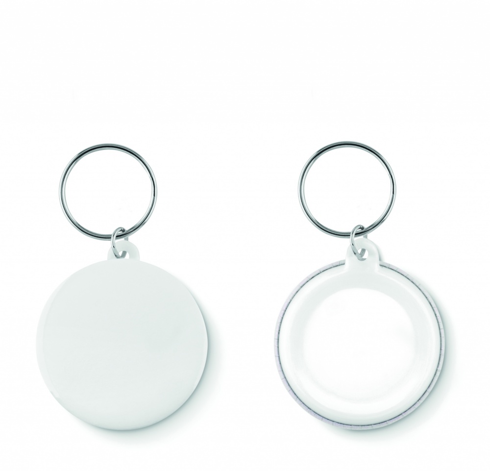 Logo trade promotional gifts image of: Small pin button key ring Tukums