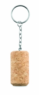 Logo trade promotional merchandise photo of: Wine cork key ring Sigulda