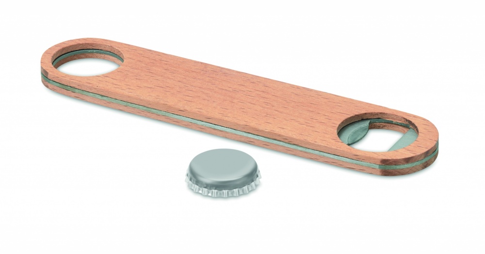 Logotrade promotional item image of: Wooden bottle opener