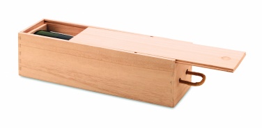 Logo trade promotional merchandise photo of: Wooden wine box