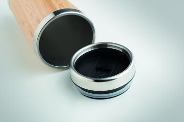 Logo trade corporate gift photo of: Double wall bamboo flask 430ml