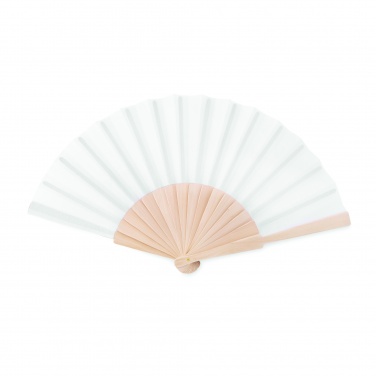 Logo trade promotional products picture of: Manual hand fan wood
