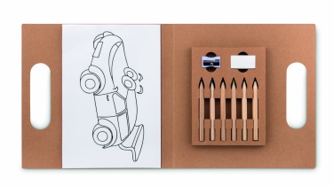 Logotrade advertising product picture of: Colouring set with 6 pencils
