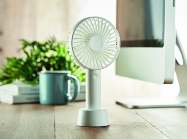 Logo trade advertising product photo of: USB desk fan with stand 