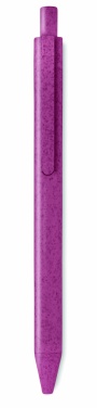 Logo trade corporate gifts picture of: Wheat Straw/ABS push type pen