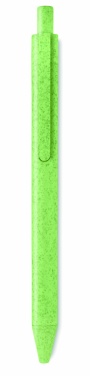 Logo trade business gift photo of: Wheat Straw/ABS push type pen