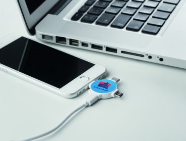 Logo trade promotional gifts picture of: 3 in 1 cable adapter