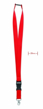 Logo trade advertising products picture of: Lanyard with metal hook 25mm