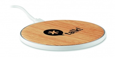 Logo trade promotional product photo of: Wireless charger round 5W TISPAD