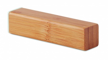 Logo trade promotional giveaways picture of: Power bank bamboo 2200 mAh POWERBAM