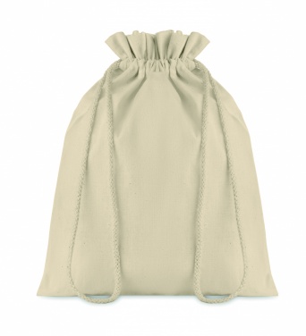 Logo trade promotional products image of: Medium Cotton draw cord bag