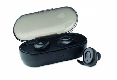 Logo trade corporate gift photo of: TWS earbuds with charging box