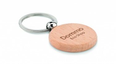 Logotrade promotional giveaway image of: Round wooden key ring Saldus