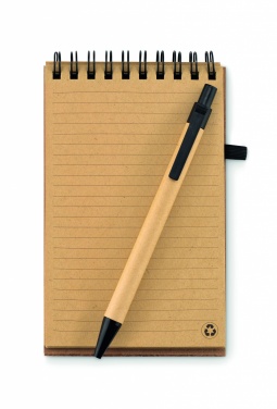 Logo trade promotional product photo of: A6 Cork notepad with pen
