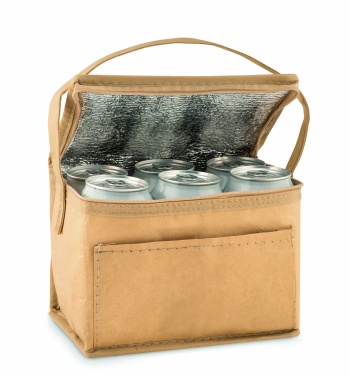 Logo trade promotional product photo of: 6 can woven paper cooler bag