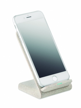 Logo trade promotional gifts picture of: Wheat straw/ABS charger std10W