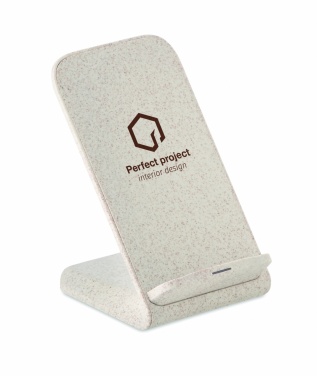 Logo trade promotional item photo of: Wheat straw/ABS charger std10W