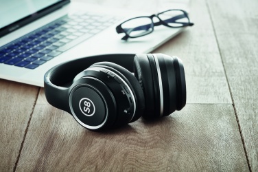 Logo trade advertising products image of: ANC headphone and pouch