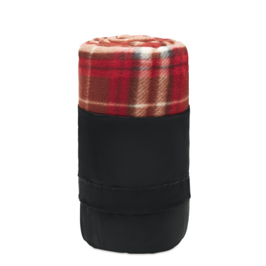 Logotrade promotional product picture of: RPET fleece travel blanket