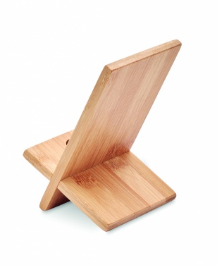 Logotrade promotional product image of: Bamboo phone stand/ holder WHIPPY