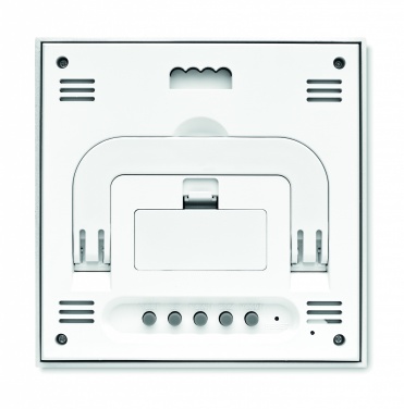 Logo trade promotional giveaways image of: Weather station bamboo front TURKU